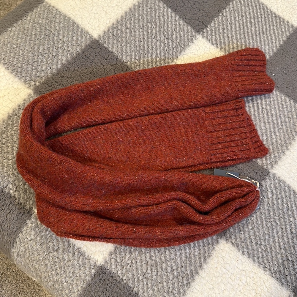 New scarf- burnt orange - super soft